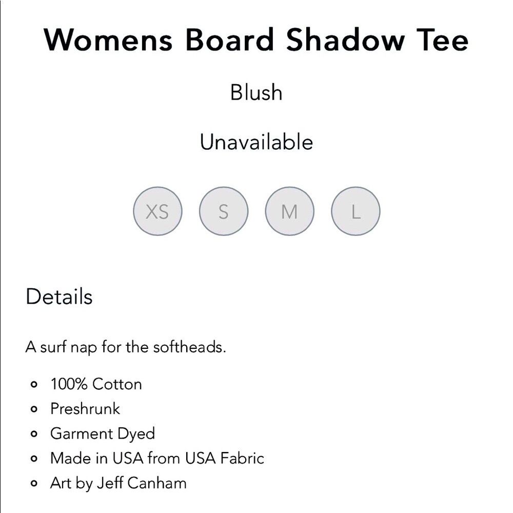 ‼️SOLD‼️Mollusk Surf T-Shirt Board Shadow M Blush Brand New - Picture 12 of 12